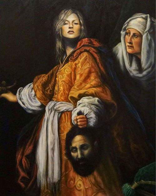 Julia Murakami · Kate enthauptet Holofernes · 2010 · Ölfarbe auf Leinwand · 100 x 80 cm